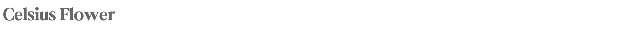 Celsius Flower Celsius Flower.otf font preview
